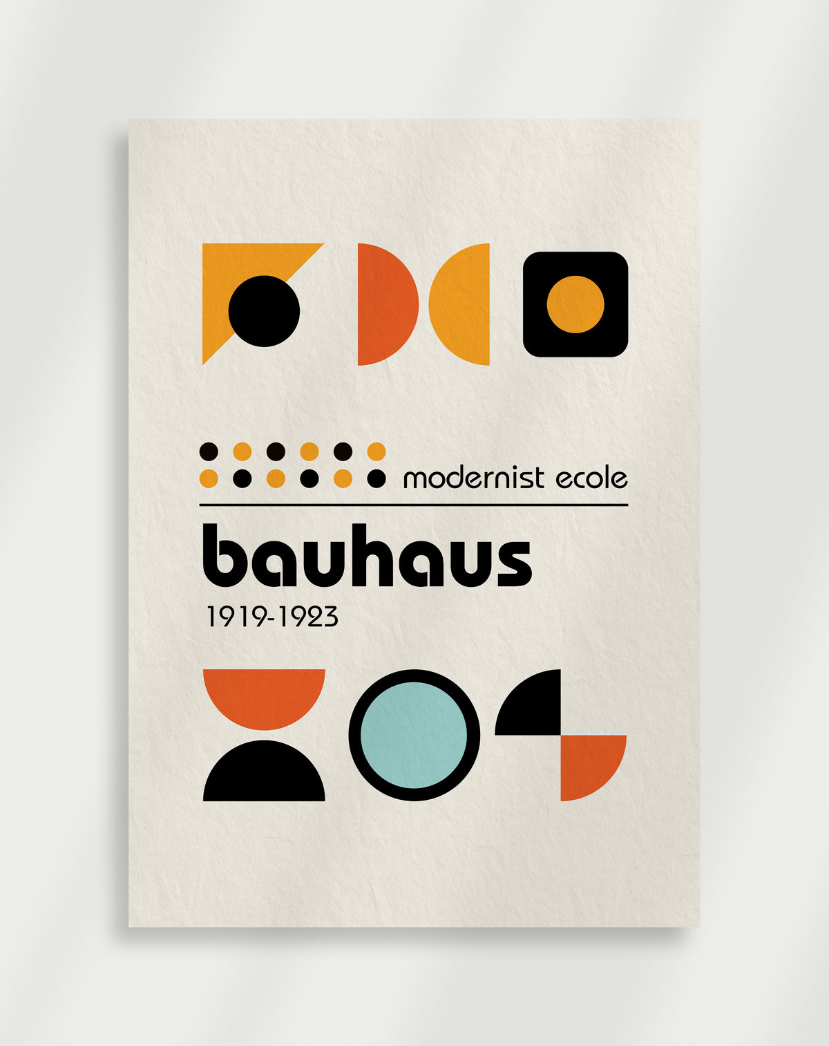 Bauhaus Primary Shapes Poster