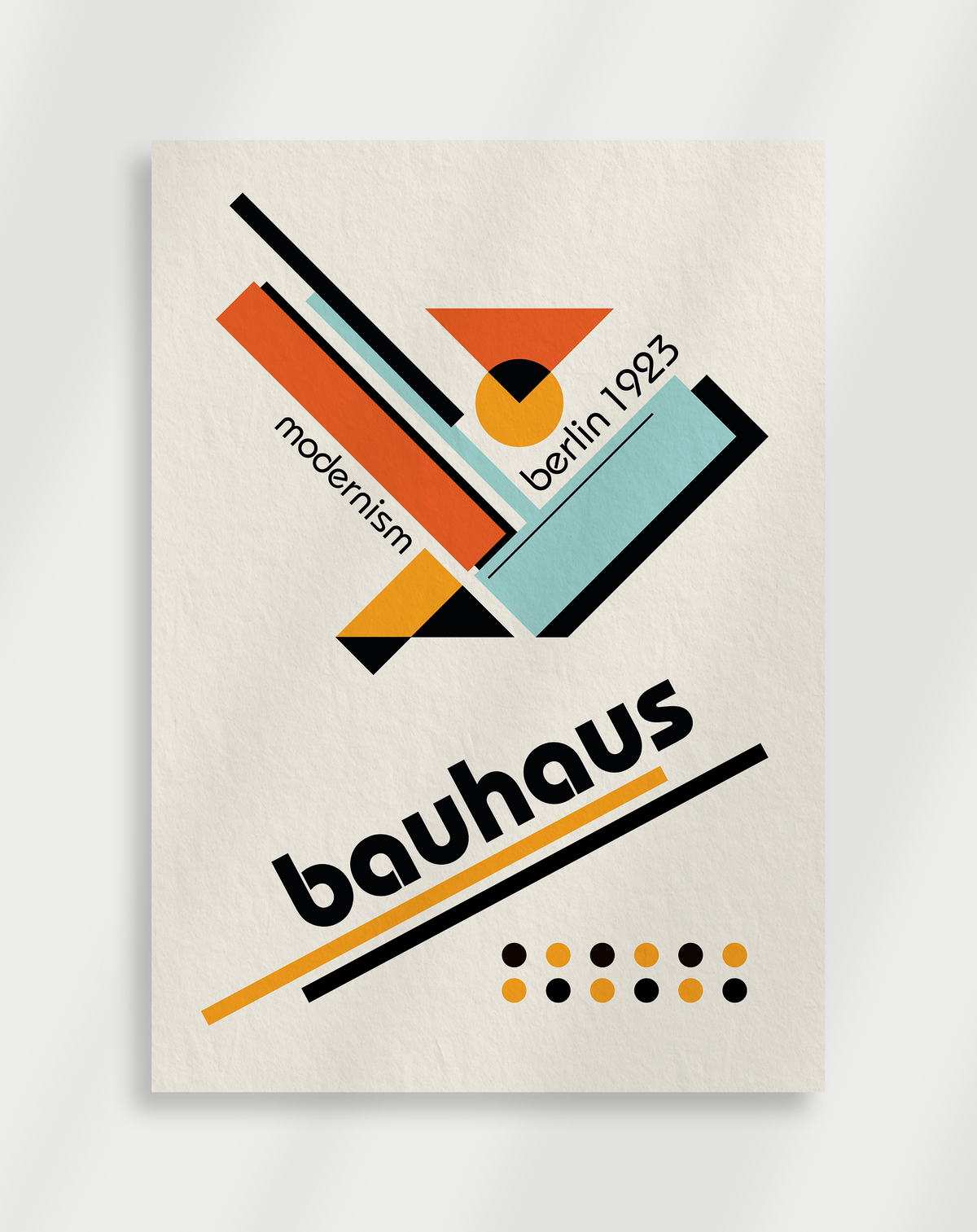 Bauhaus Diagonale Linjer Plakat