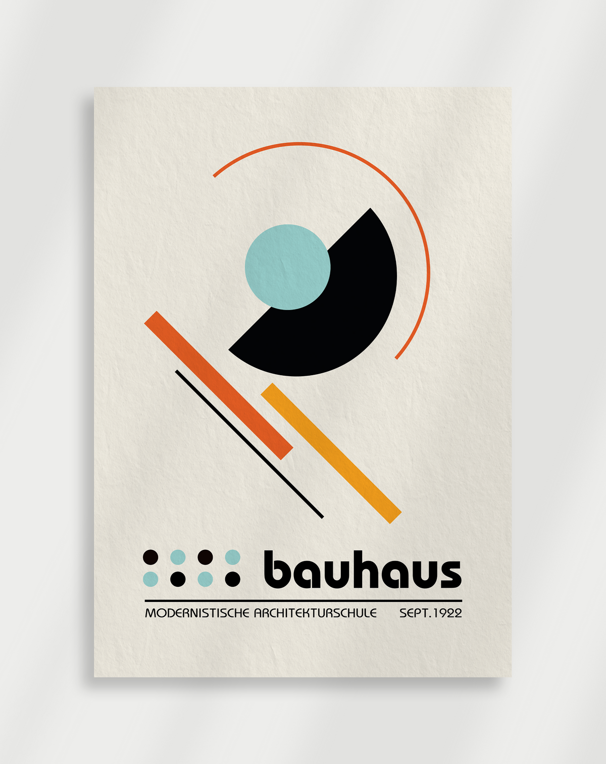 Bauhaus Abstract Bird Poster