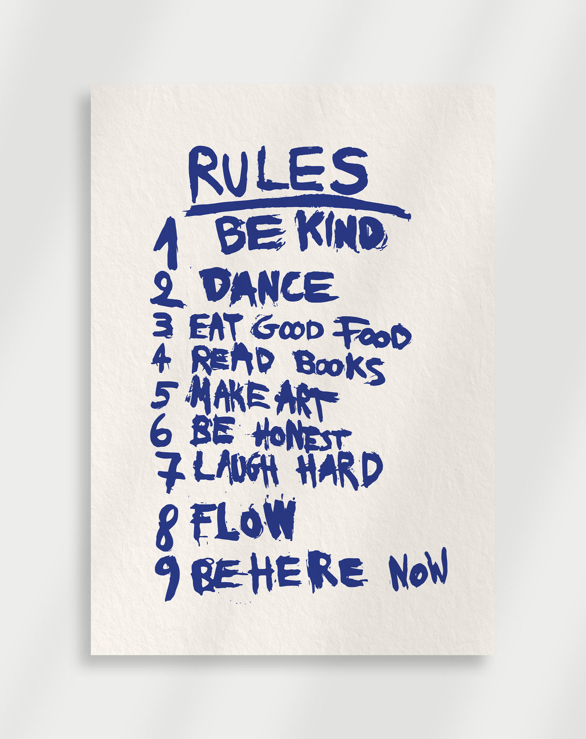 "Rules" Poster