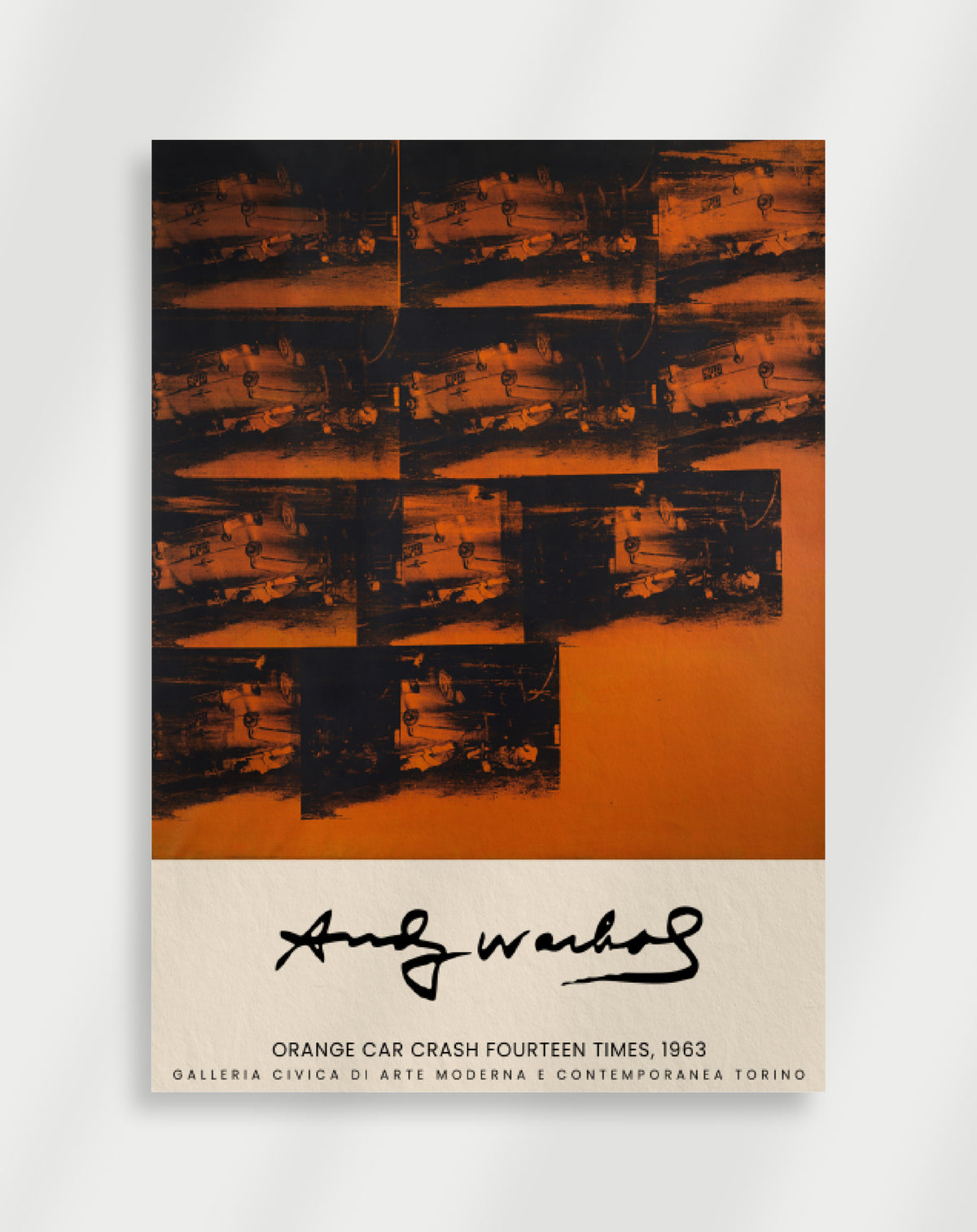 Andy Warhol Orange Plakat