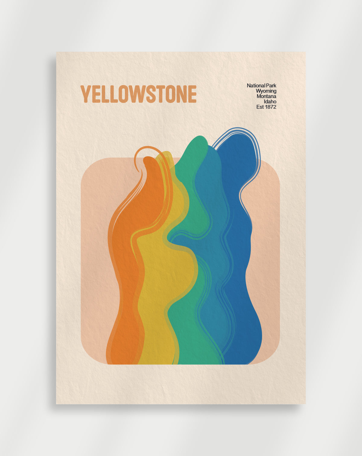 Yellowstone-kunstplakat