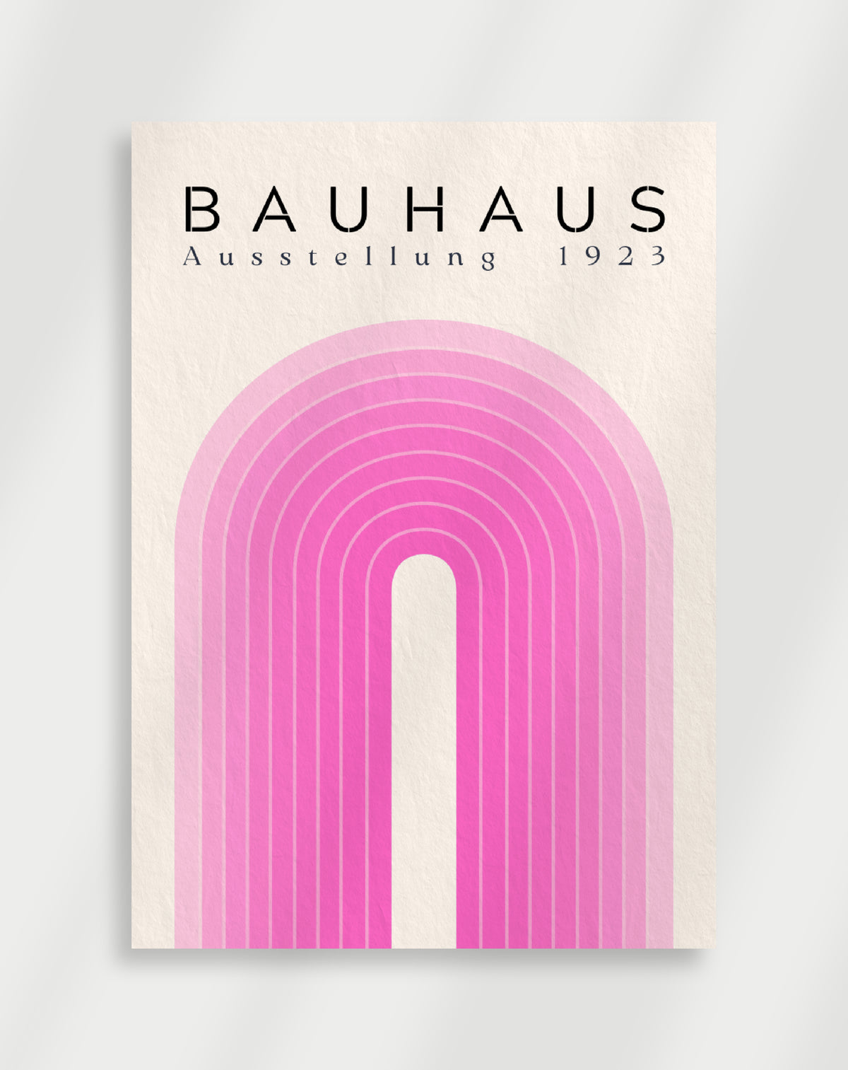 Bauhaus-plakat med buede former