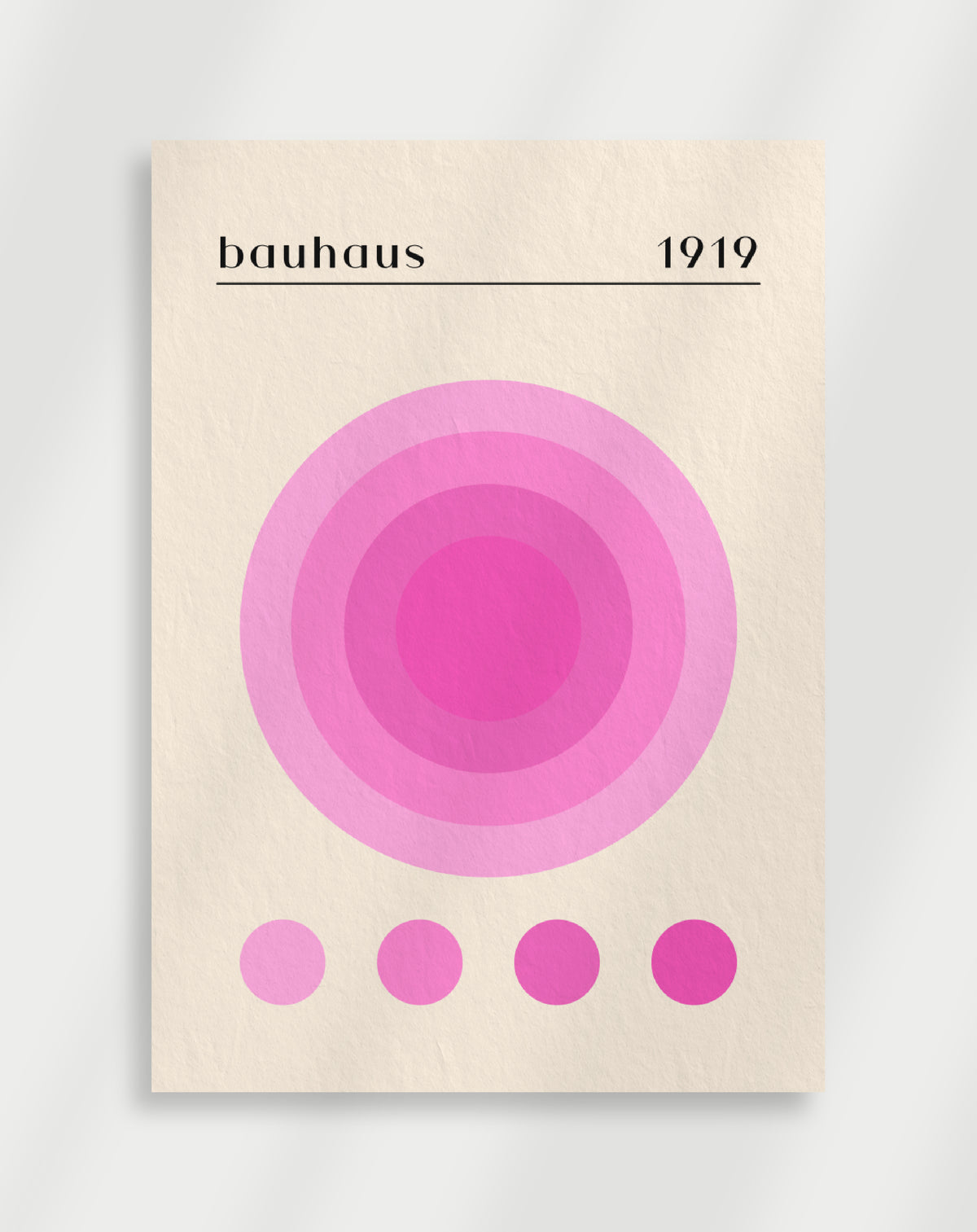 Bauhaus Gradient Circle Poster