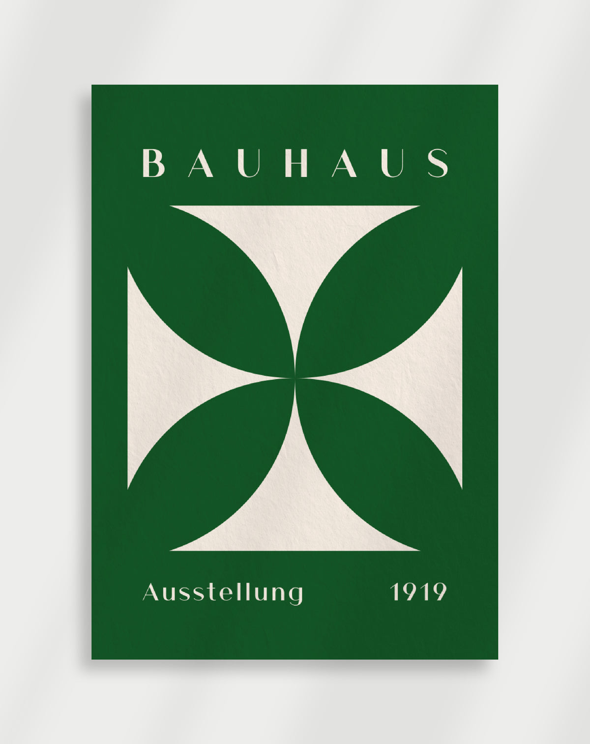 Bauhaus Green Star Poster