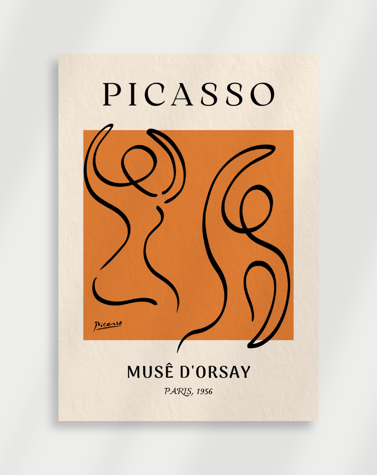 Picasso Figurer Kunstplakat
