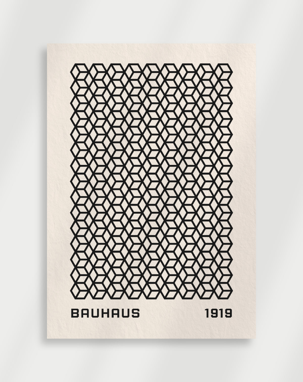 Bauhaus Pattern Grid Poster