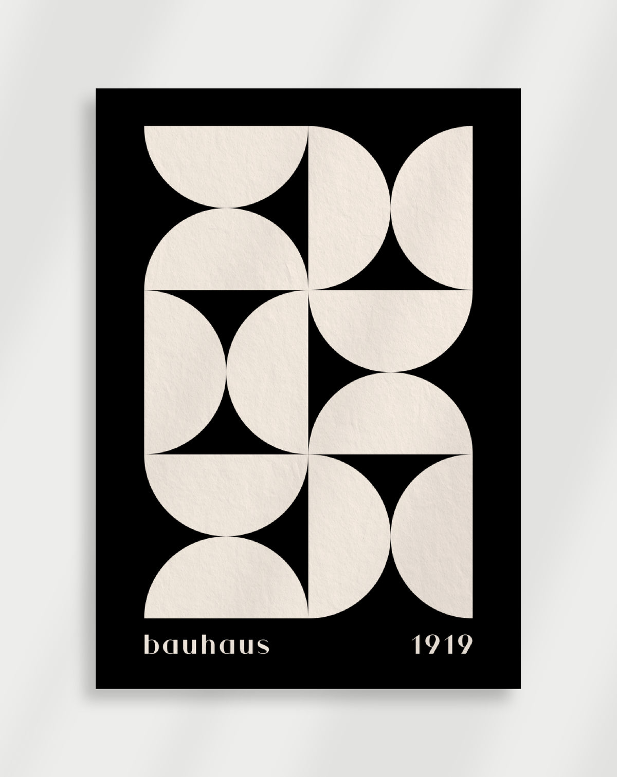 Bauhaus Black Grid Poster