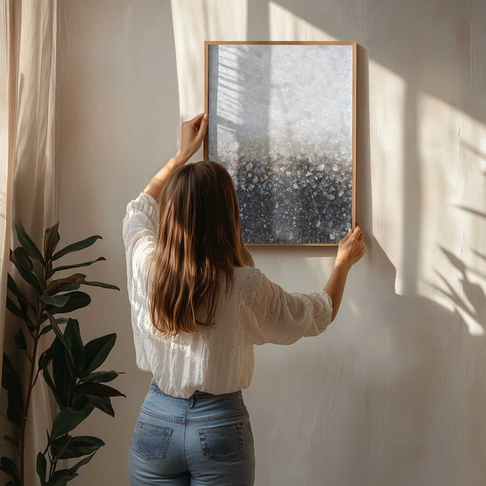 Crushed Stone Gradient Poster