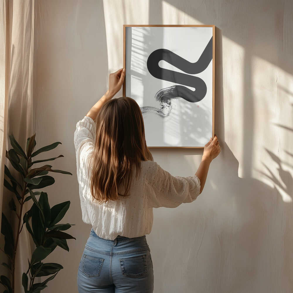 Zen Penselstrøgslinje Plakat