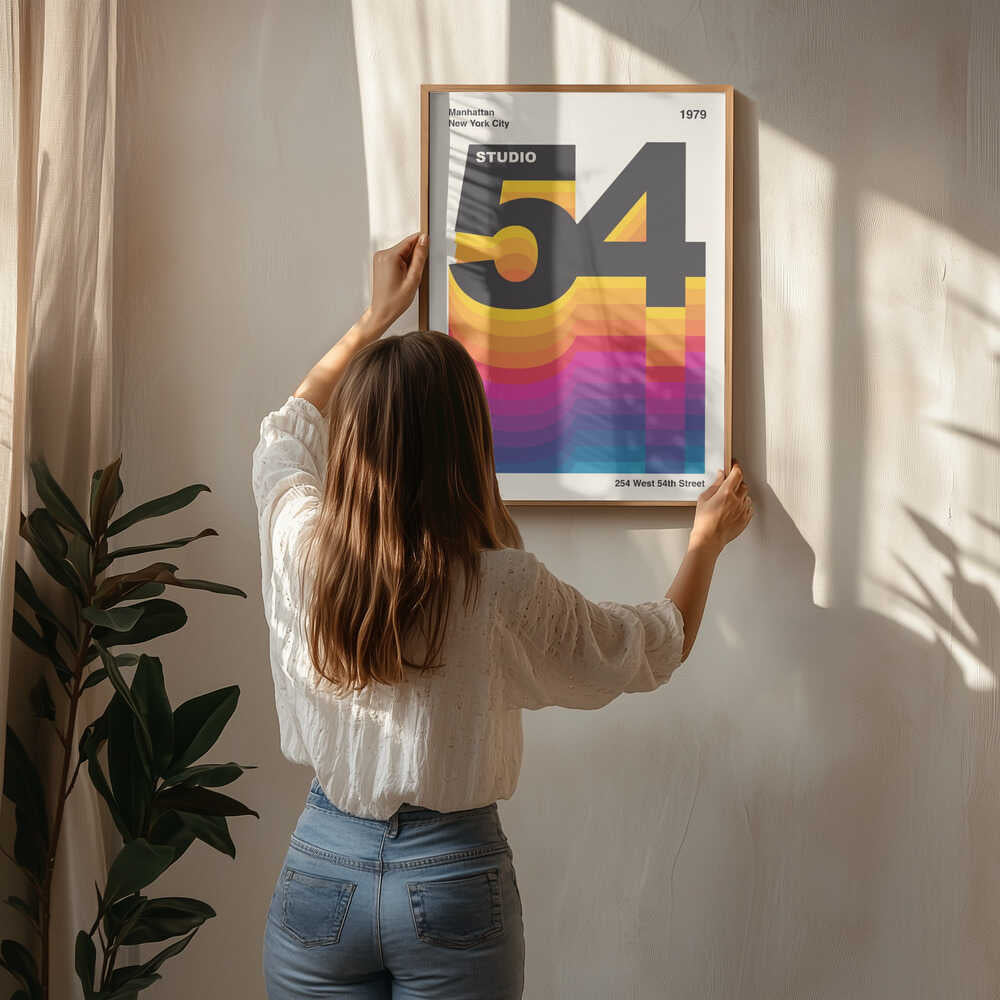Studio 54 Retro Designplakat