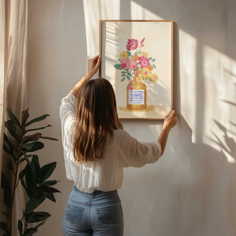Altid blomster Plakat