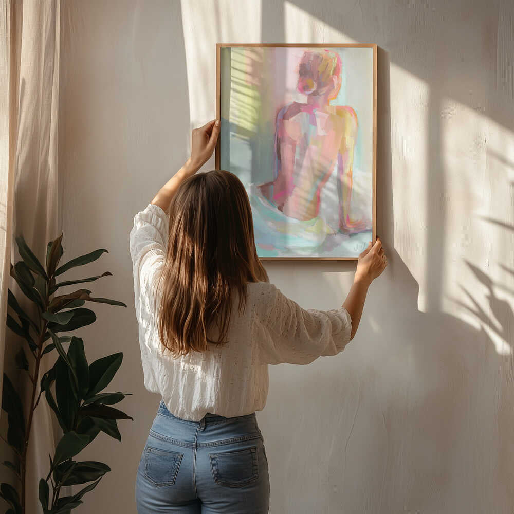 Kvinde, der Poserer – Plakat