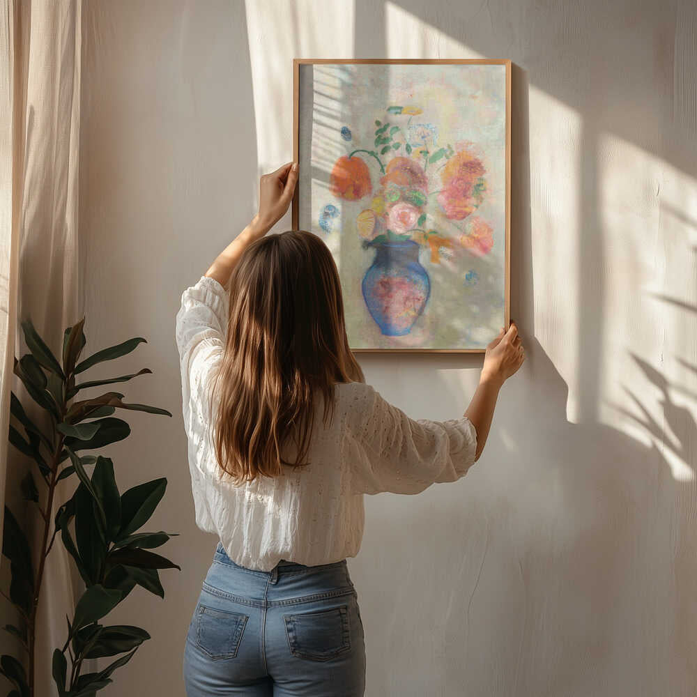 Stor Vase Med Blomster Plakat