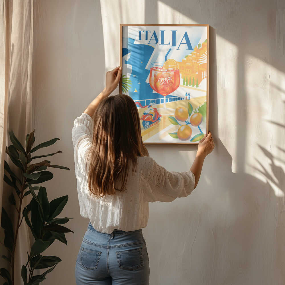 Italiensk Sommerkyst Plakat