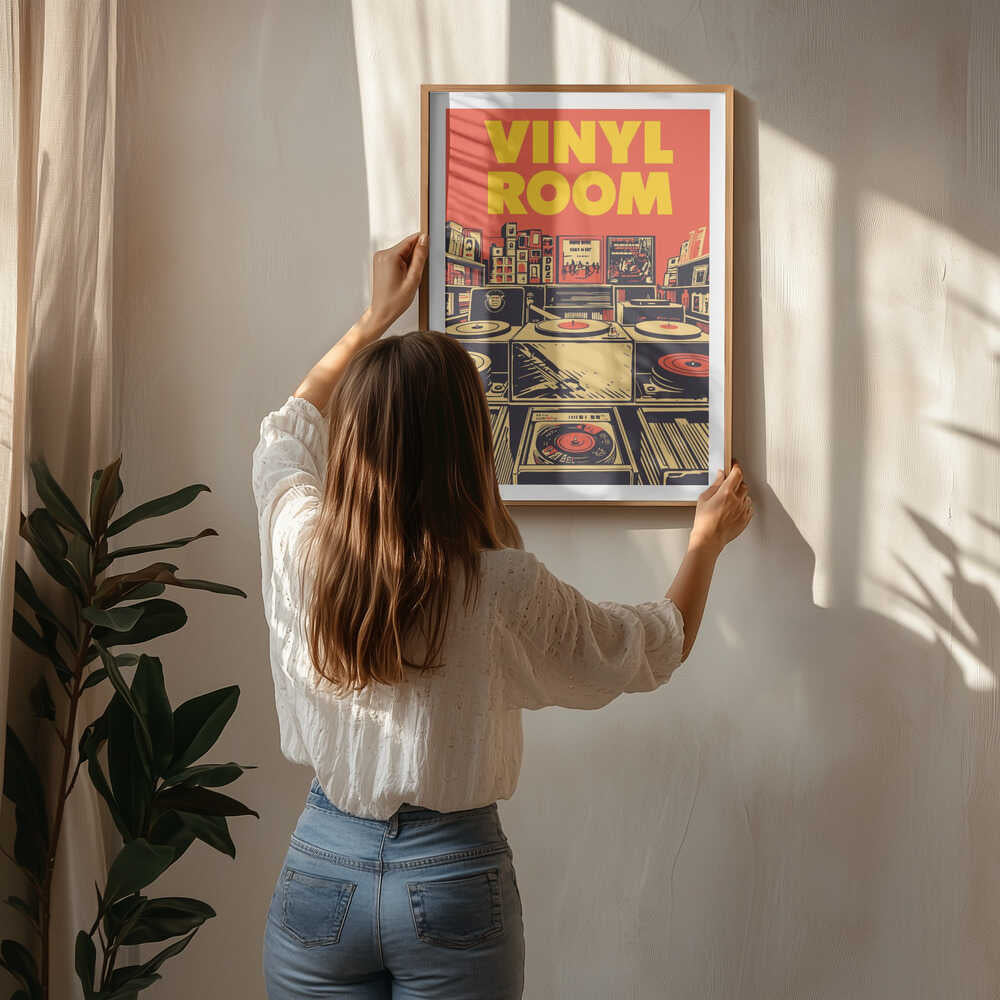 Retro Vinyl Shop Poster