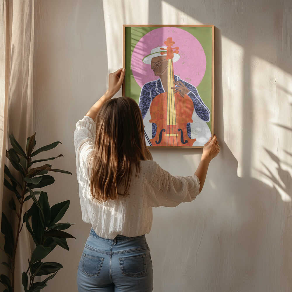 Jazz-cellistplakat