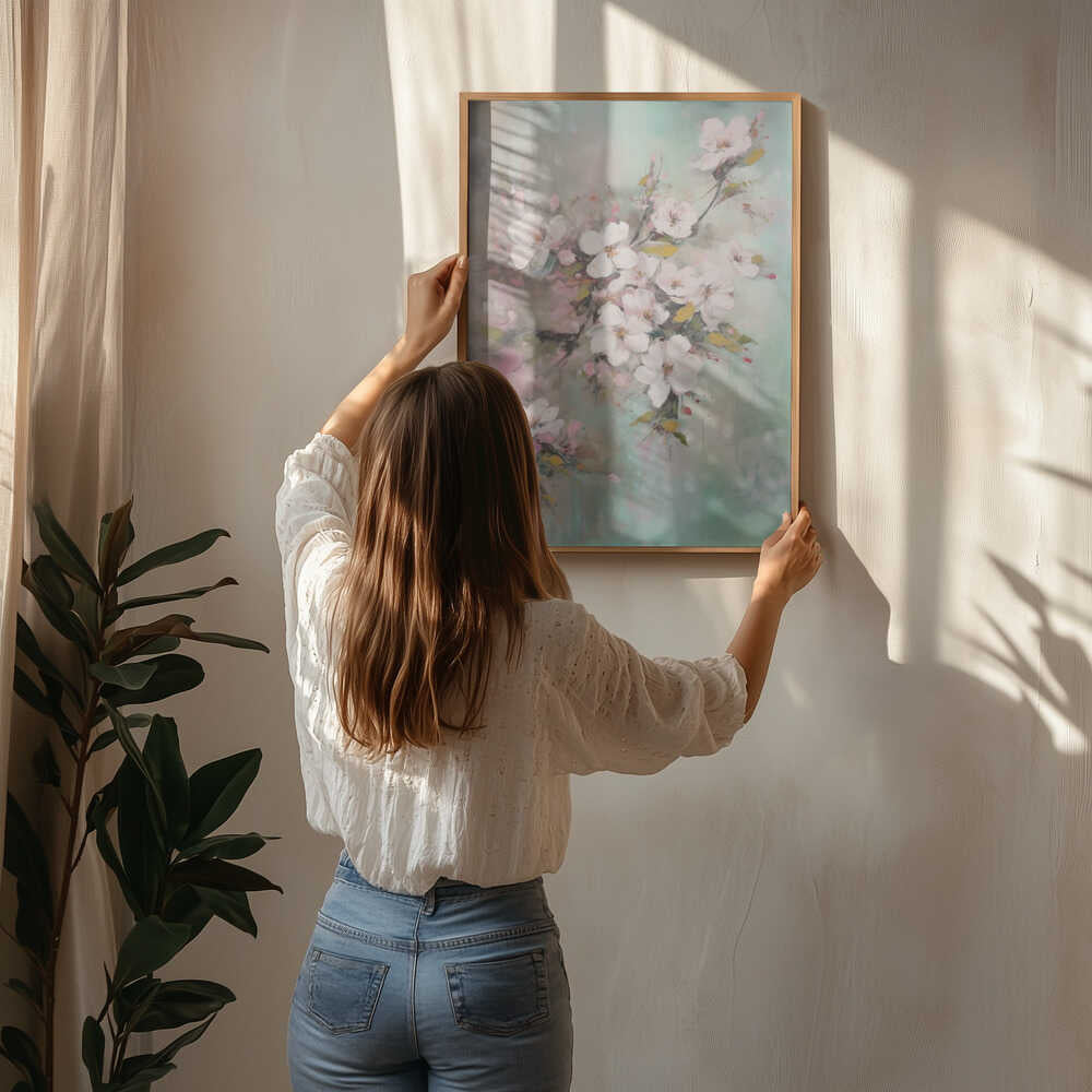 Bløde Forårsblomster Plakat