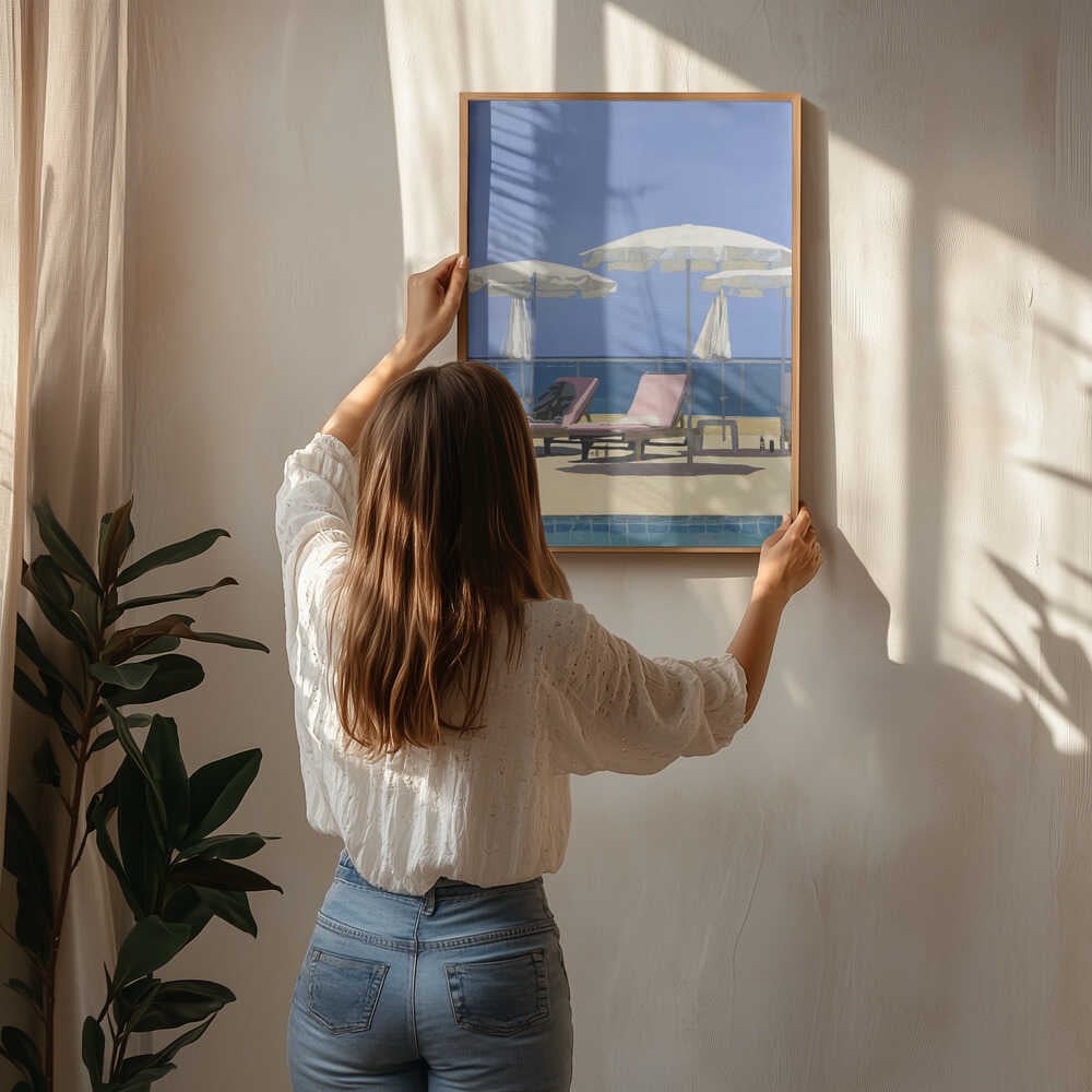 Sommerstrandliggestole Plakat