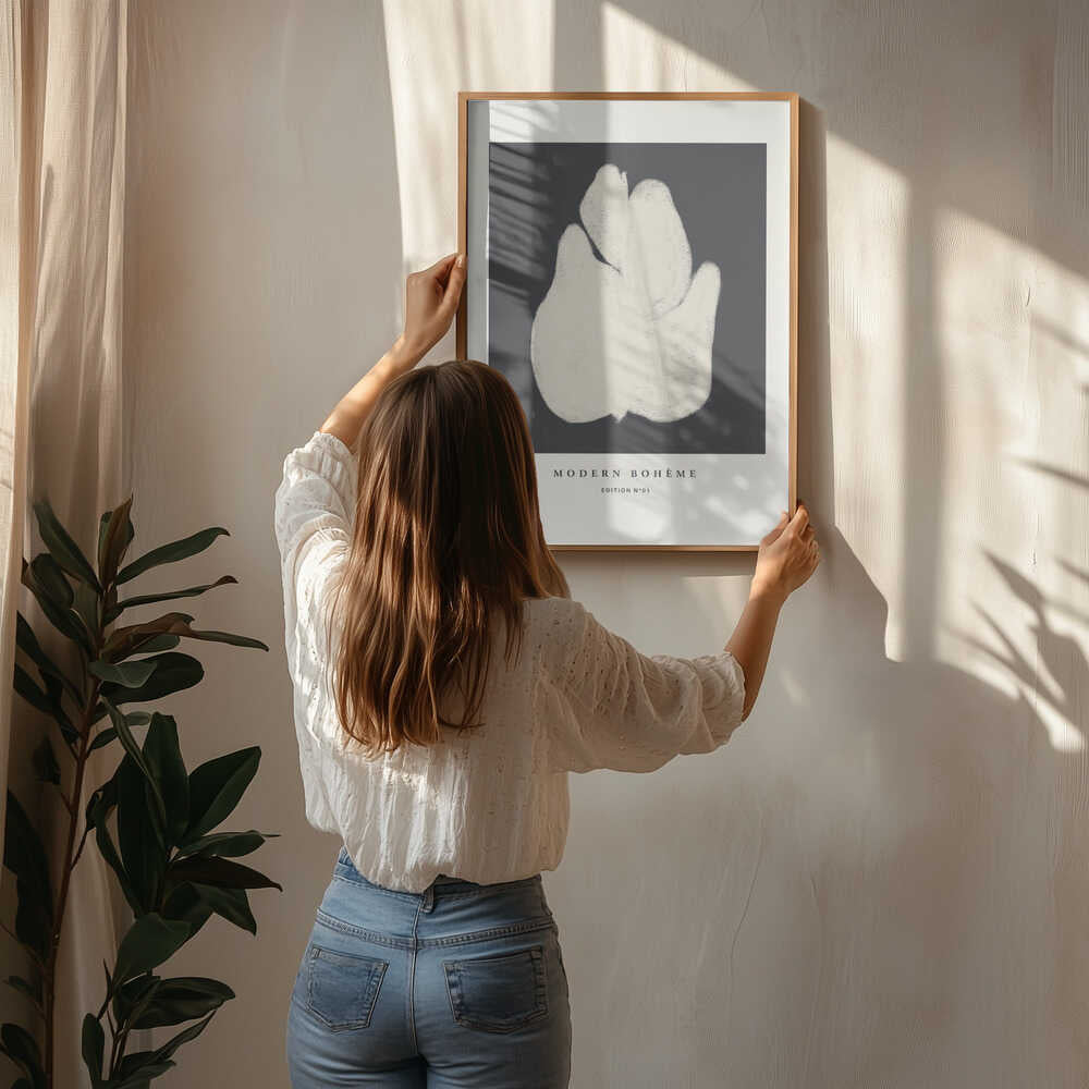 Abstrakt blomsterplakat