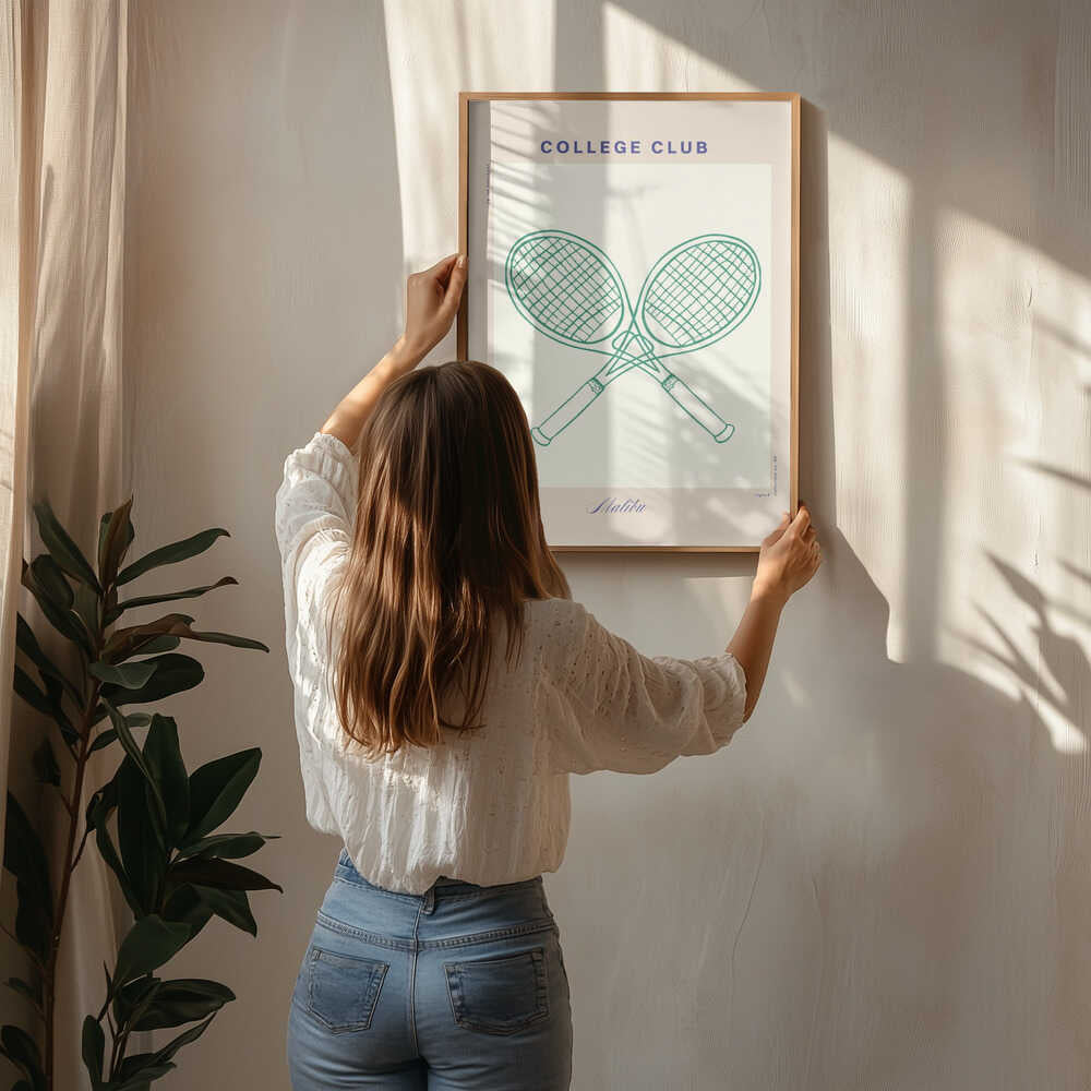 Vintage Tennis Vibes Poster