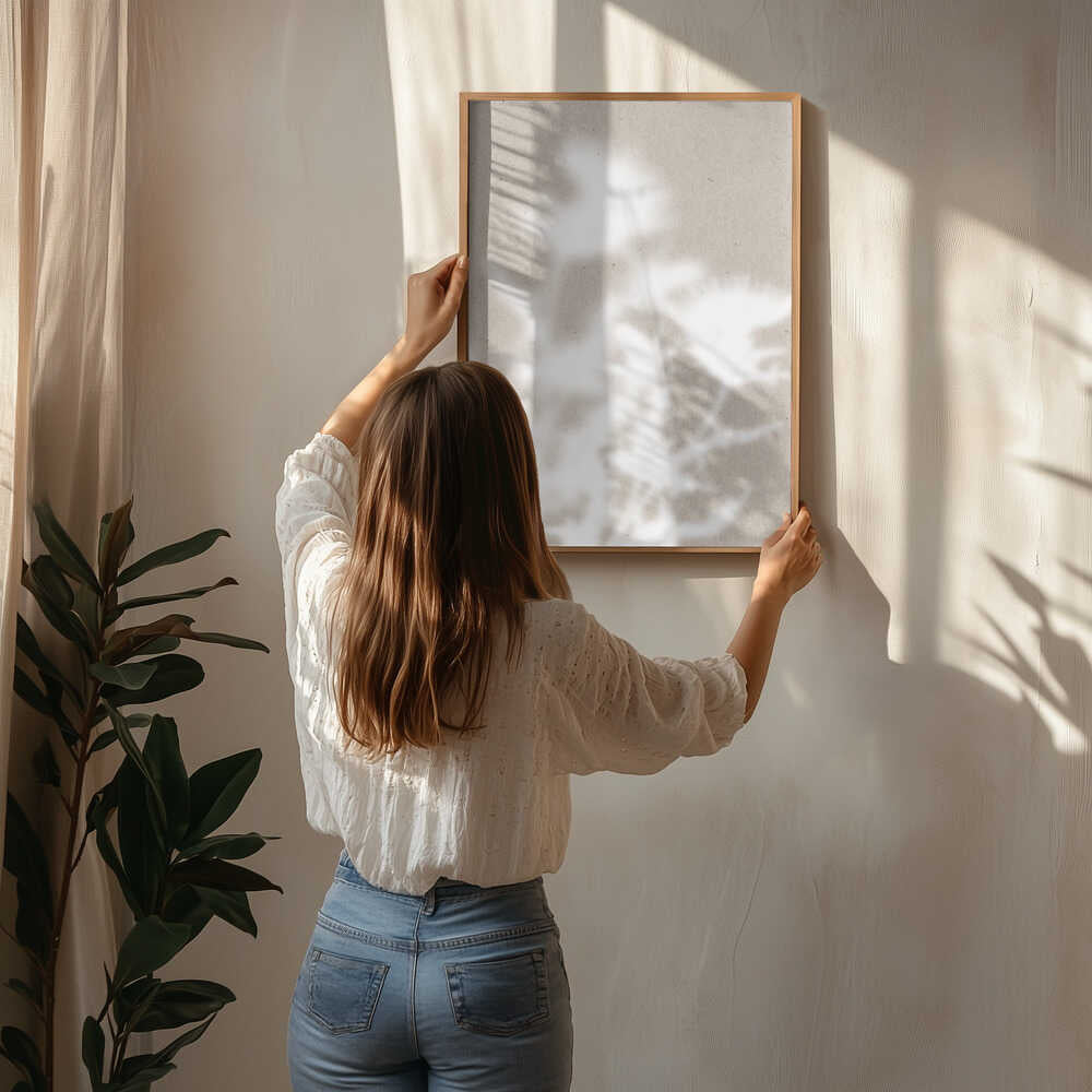 Plakat med bløde botaniske skygger