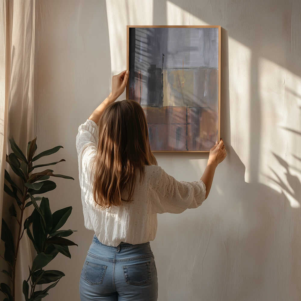 Byblokke Abstrakt Plakat